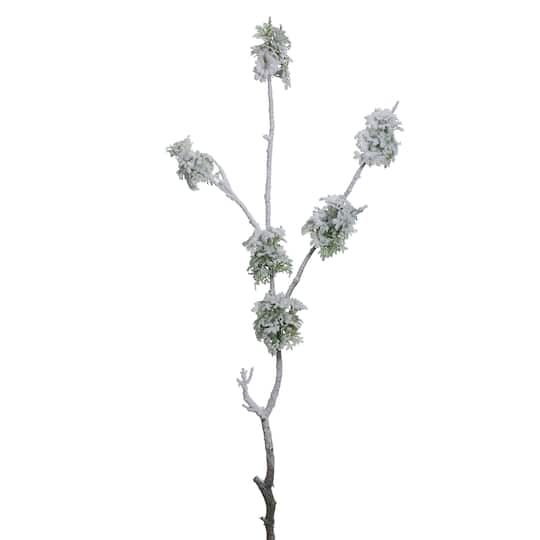 34" Snowed Moss Stem
